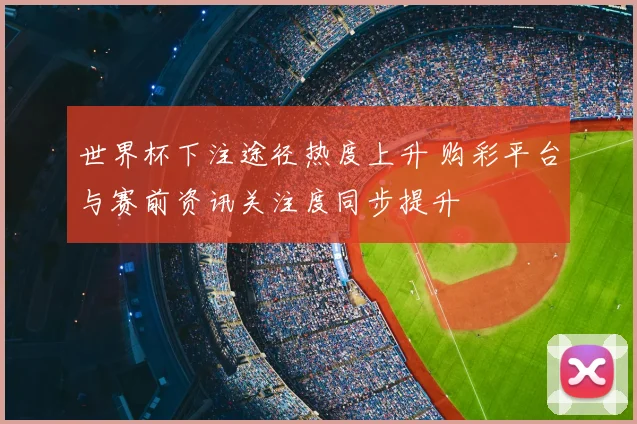 世界杯下注途径热度上升 购彩平台与赛前资讯关注度同步提升